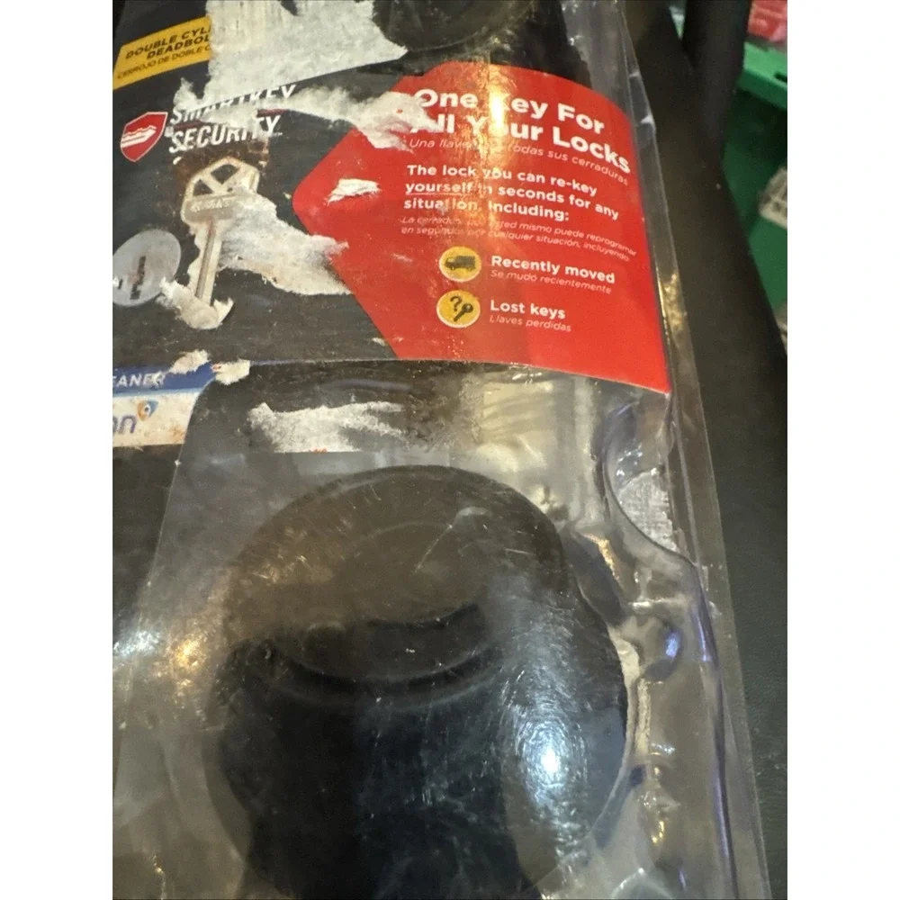 Kwikset Double Cylinder‎ Deadbolt Metal Matte Black 96650-515